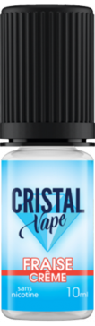 E-liquide Fraise crème - Cristal vape